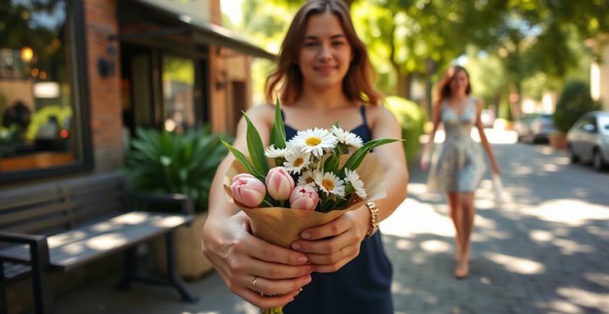 flowers on first date