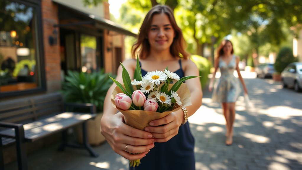 flowers on first date