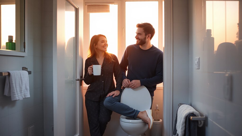 bathroom intimacy and vulnerability