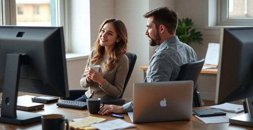 colleague showing romantic interest