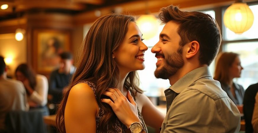 confidently initiate romantic first kiss