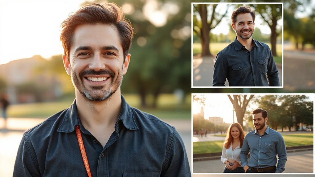 authentic varied confident photos