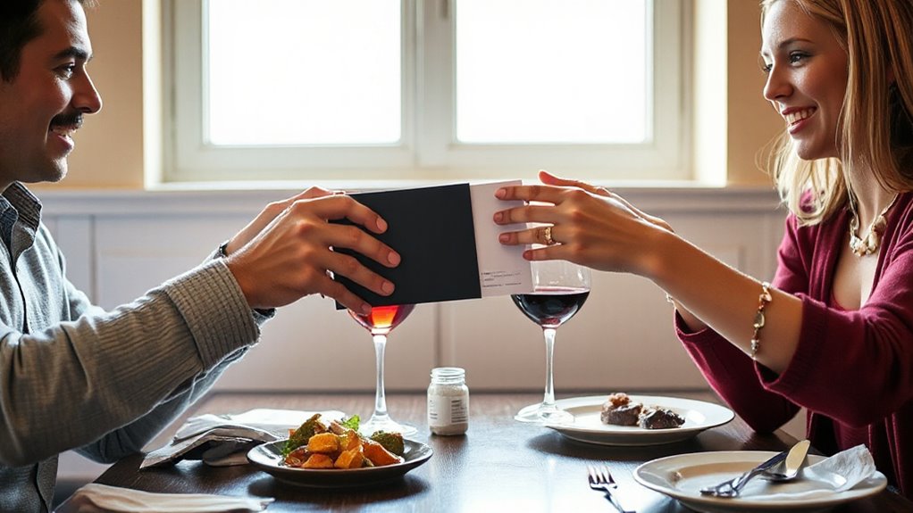 split the bill no awkwardness