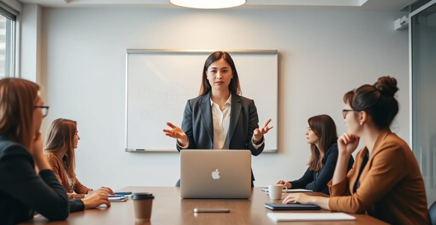 women leaders command attention