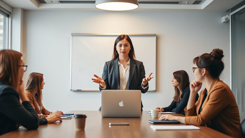 women leaders command attention