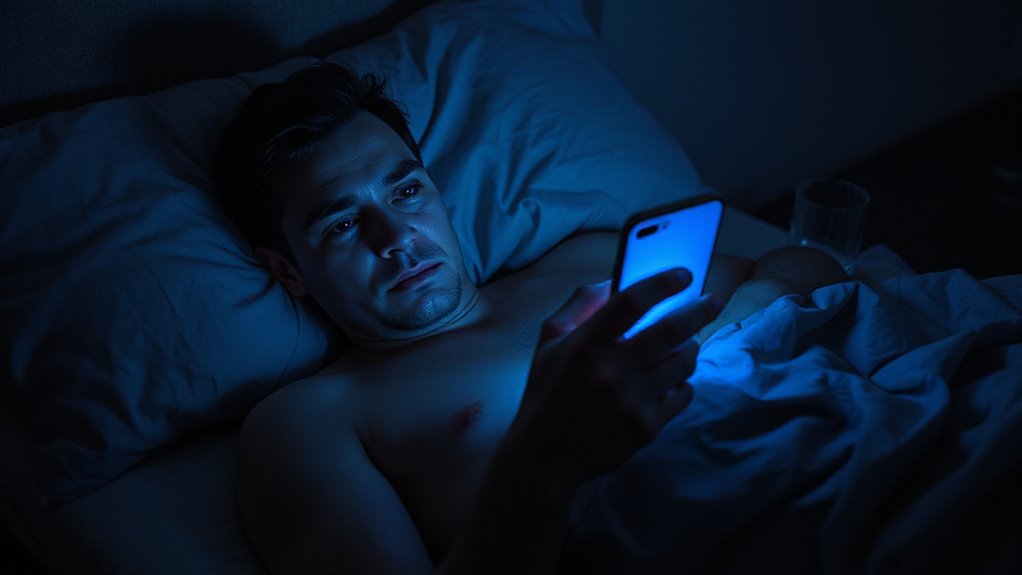 quietly checks social media after cutting contact